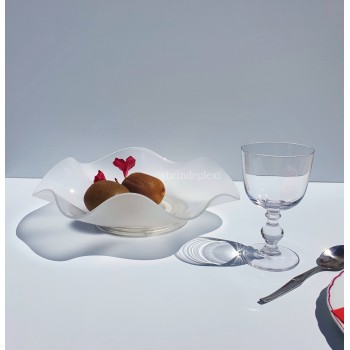 Coupelle en plexiglas satiné