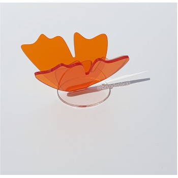 Papillon mural orange ailes...