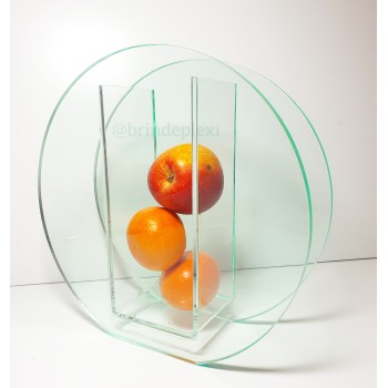 Vase plexiglas tranche vert...