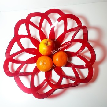 Corbeille de fruits rouge