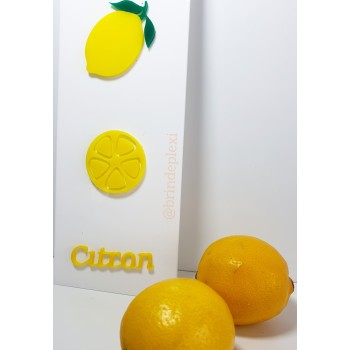 Affiche citrons plexiglas