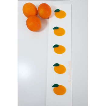 Affiche mandarines plexiglas